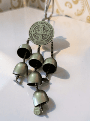 St. Benedict door hanger with bells