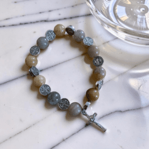 St. Benedict Wire Jasper Bracelet