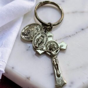 St. Benedict crucifix key ring