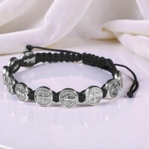 St. Benedict Corded bracelet black