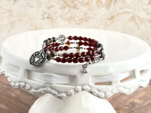 Hand Crafted Seven Sorrows of Mary Rosary Bracelet