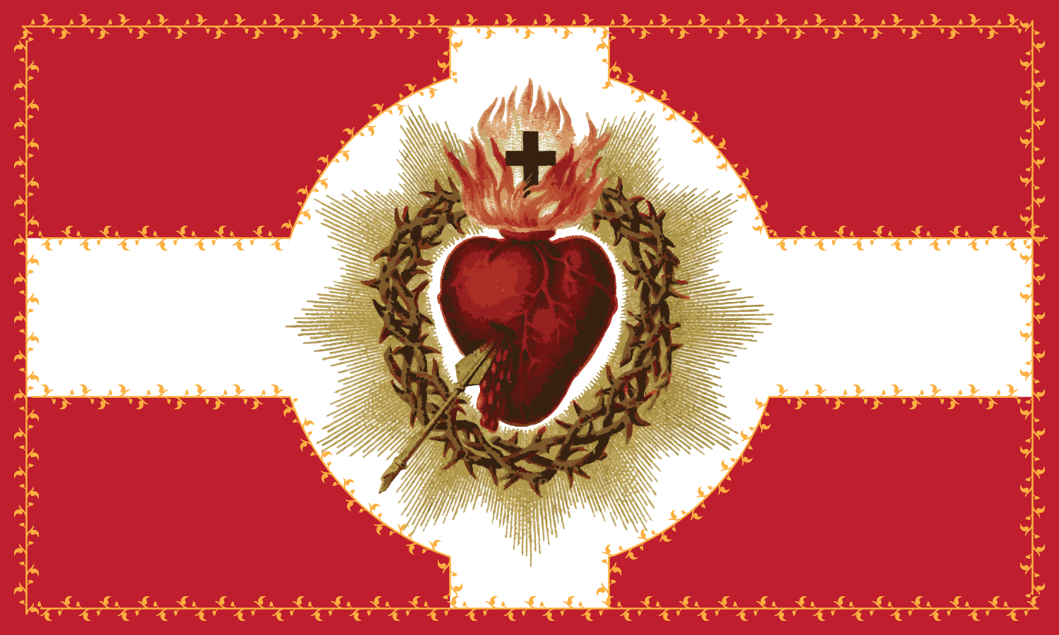 Most Sacred Heart of Jesus Flag