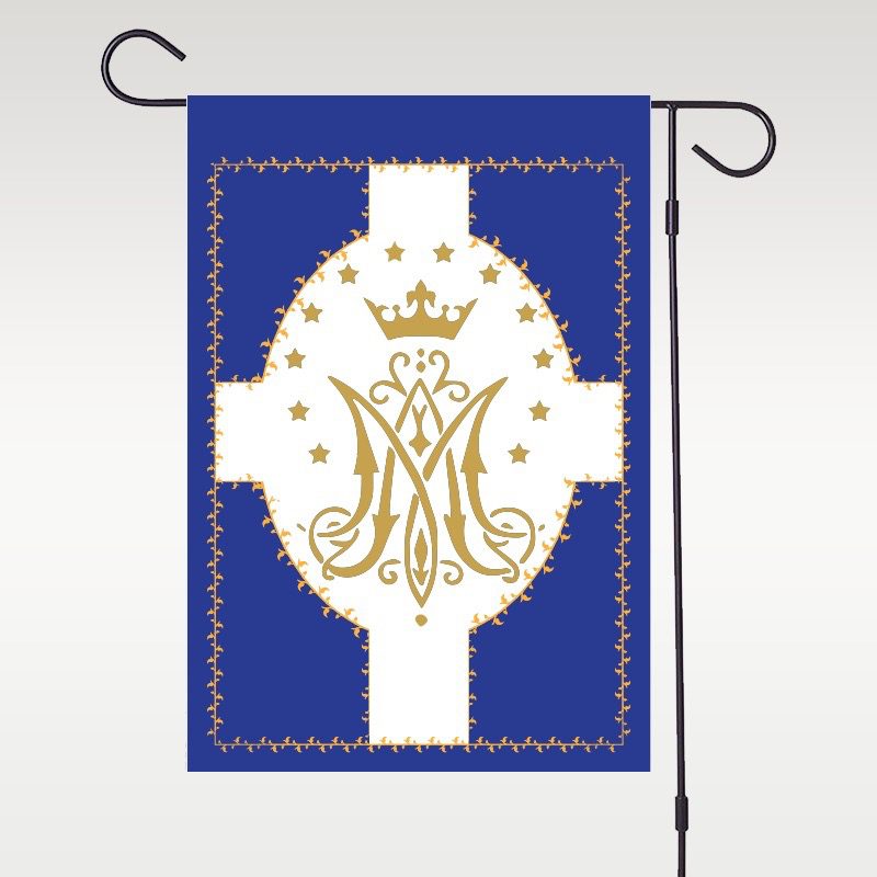 The Blessed Mother Mary garden flag
