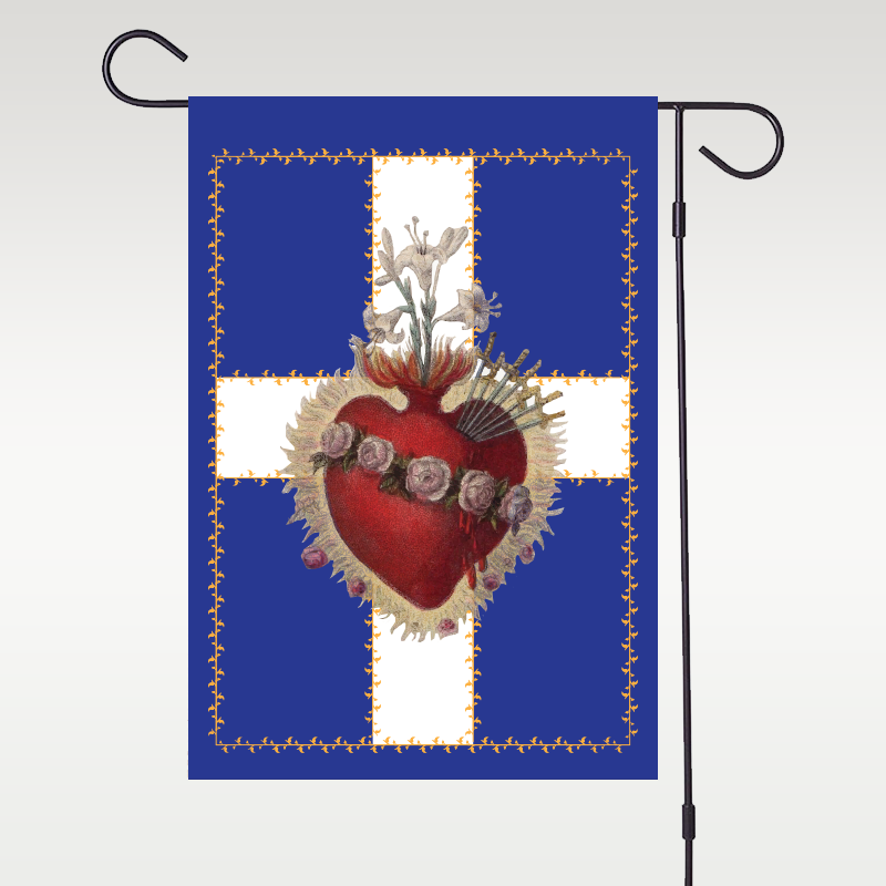The Immaculate Heart of Mary Garden Flag